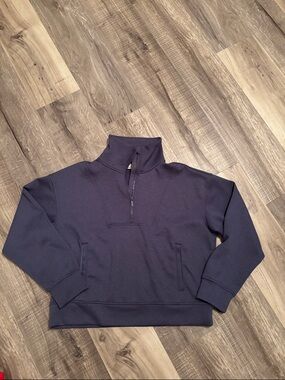 Zenana Outfitters Women’s Navy Half-Zip Pullover